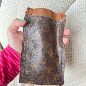 Brown Monogram Leather Sleeve For Sunglasses